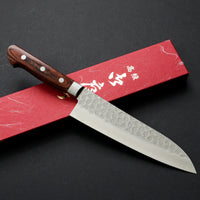 JIKKO VG10 17 LAYER DAMASCUS GYUTO 180MM MAHOGANY WOOD HANDLE